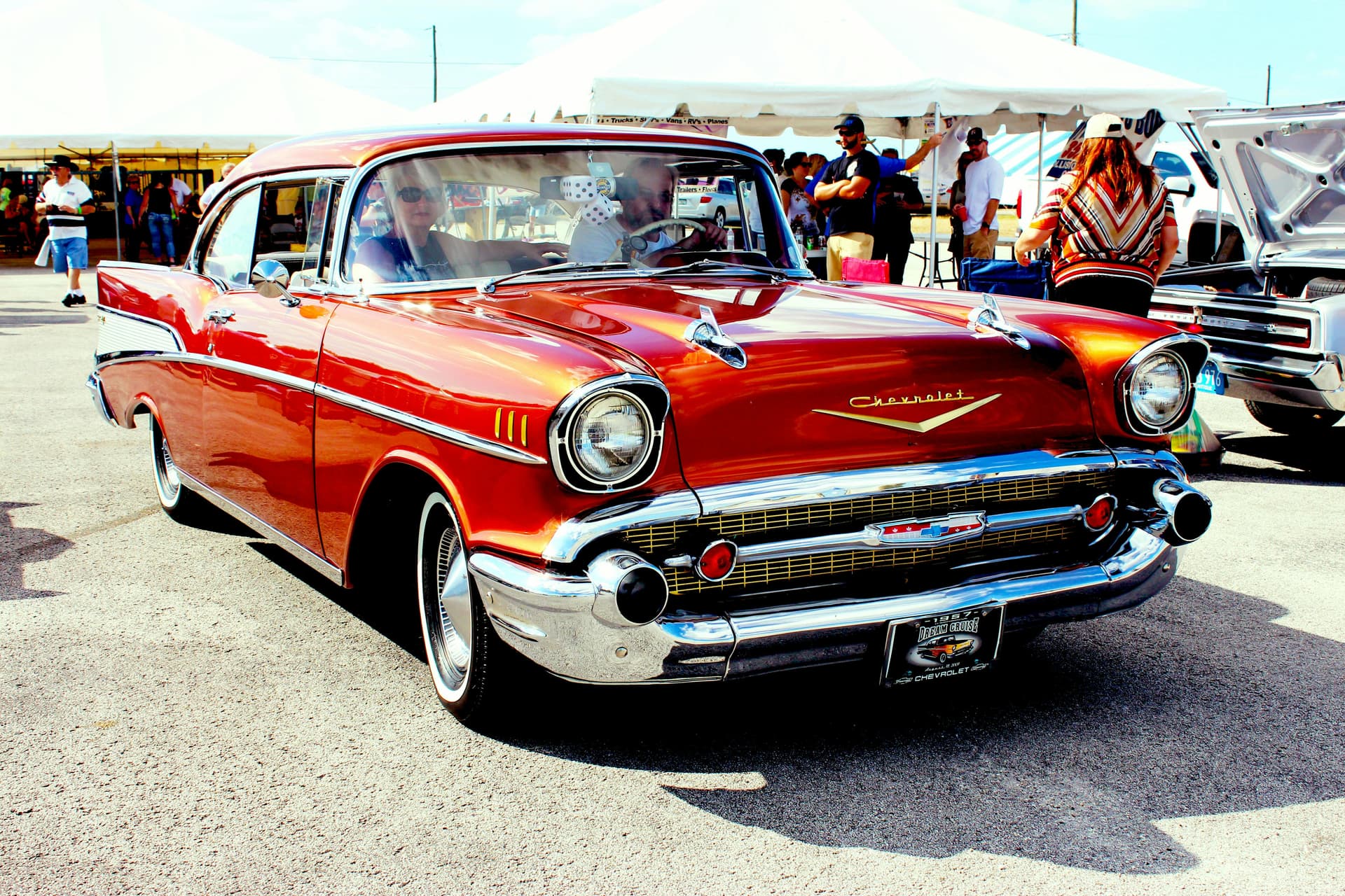 "The Dream Cruiser" A 1957 Chevrolet Bel Air at a Classic Car Show